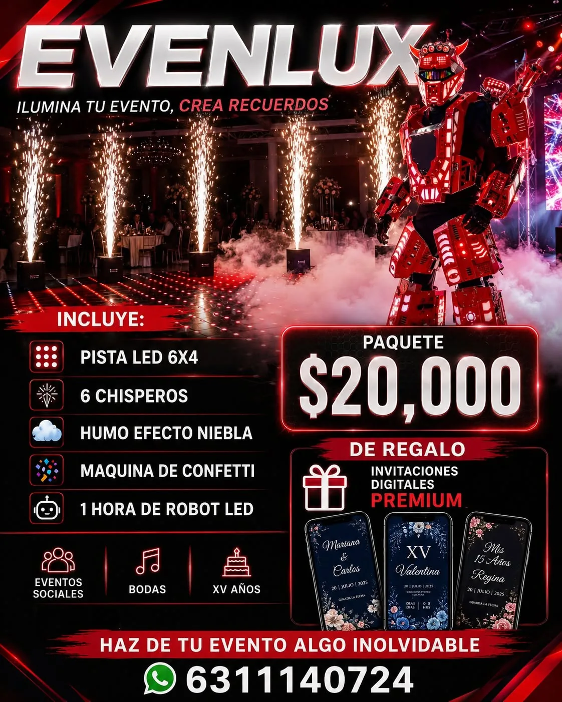 Iluminación y efectos especiales Evenlux